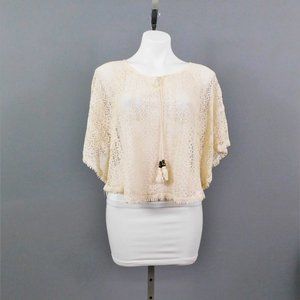 Xhilaration Women Shirt Beige M